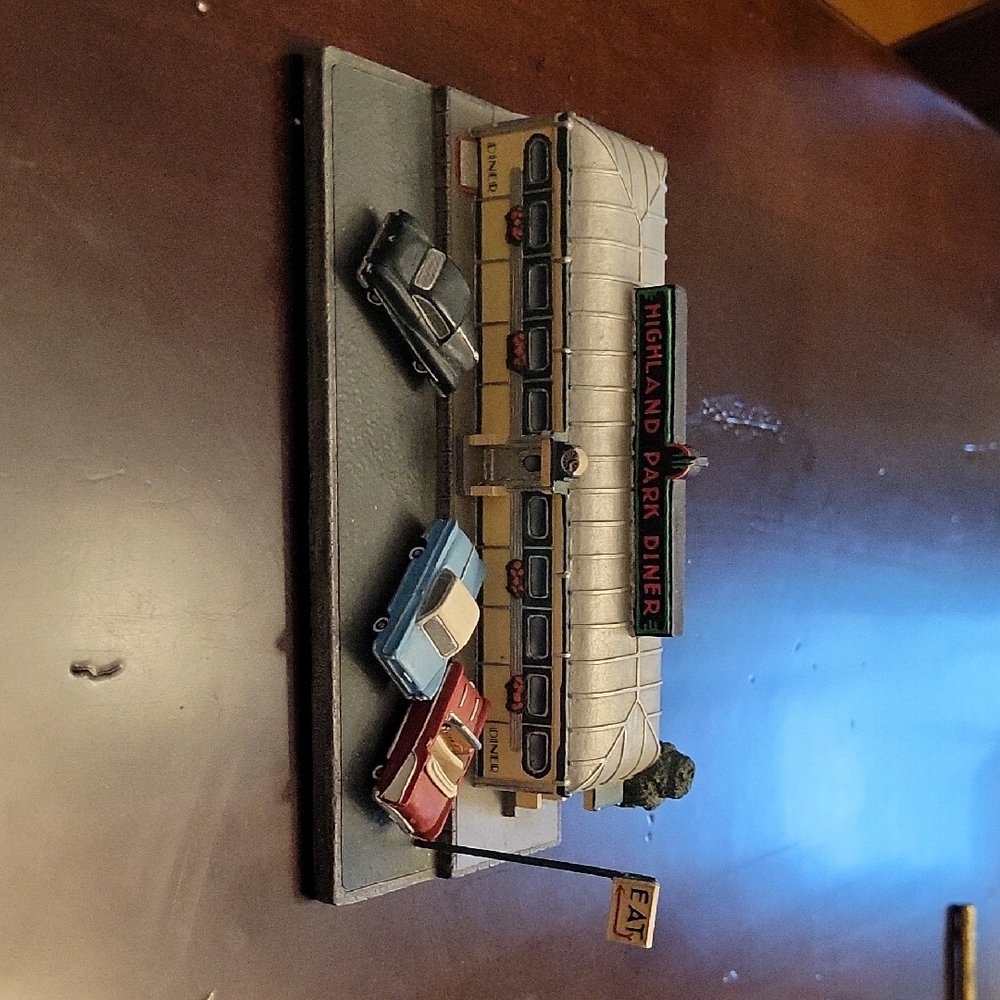 Vintage Diner Model with Cars